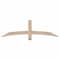 Ekena Millwork Bellingham Smooth Timber Gable Bracket, Douglas Fir, 60"W x 17"H x 3 1/2"D x 3 1/2"F, 7/12 Pitch GBW060X17X0404BEL00SDF - alternate 1